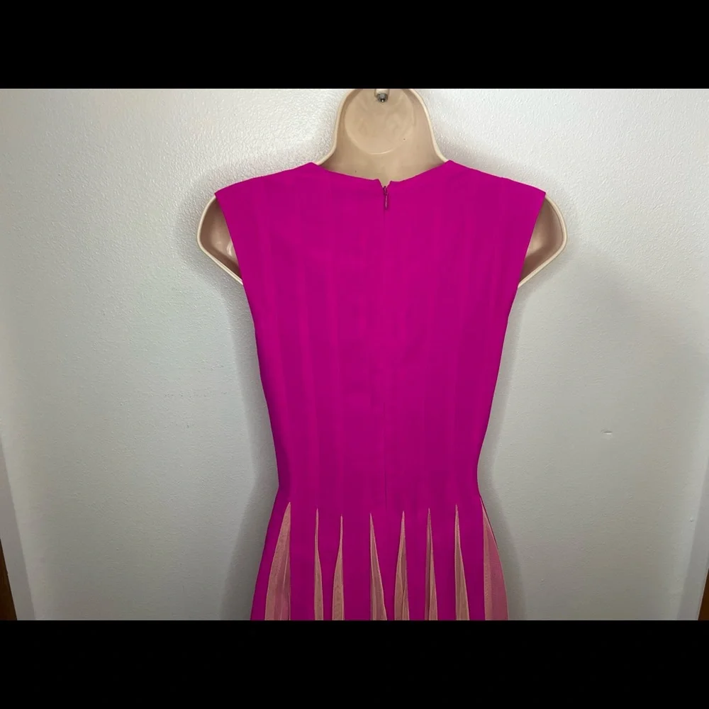 ASOS hot pink midi dress size US 6 (petite) - Picture 3 of 5